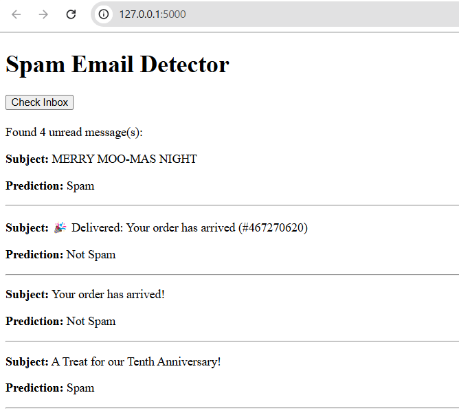 AI Spam Email Checker
